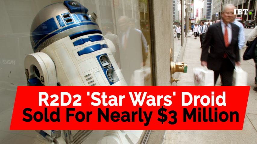 R2D2 Star Wars droid sold for nearly $3m at auction