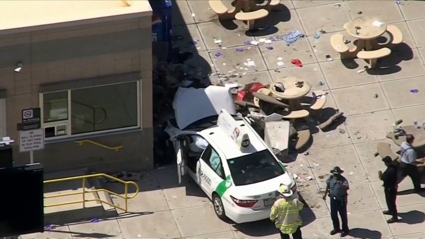 Taxi Plows Into Crowd Outside Boston Airport, Injures 10
