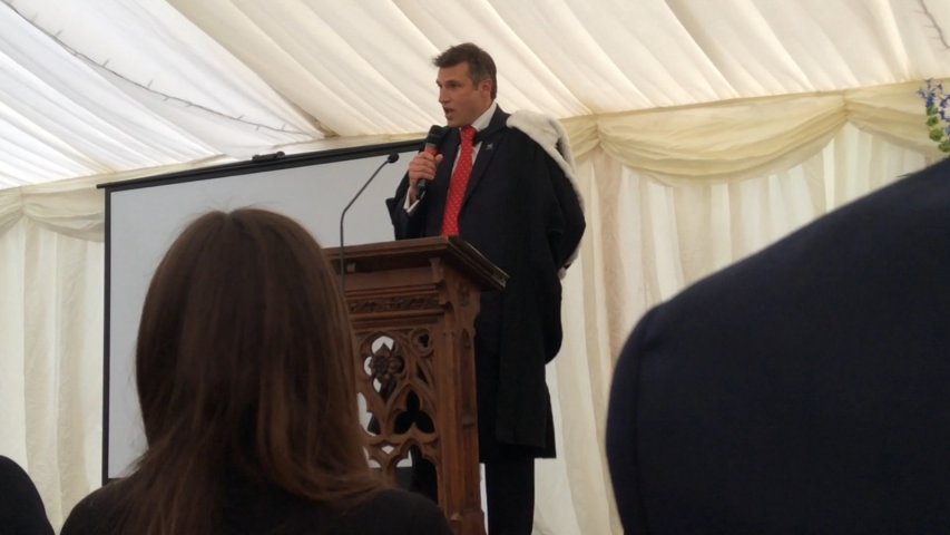 Watch as Monkton Schools head teacher breaks into Les Misérables song during speech day address