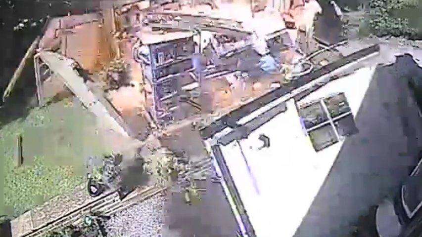 Watch Garden Shed Explode Due To Incorrectly Stored Petrol