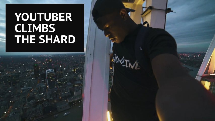 Watch London daredevil CassOnline climb The Shard