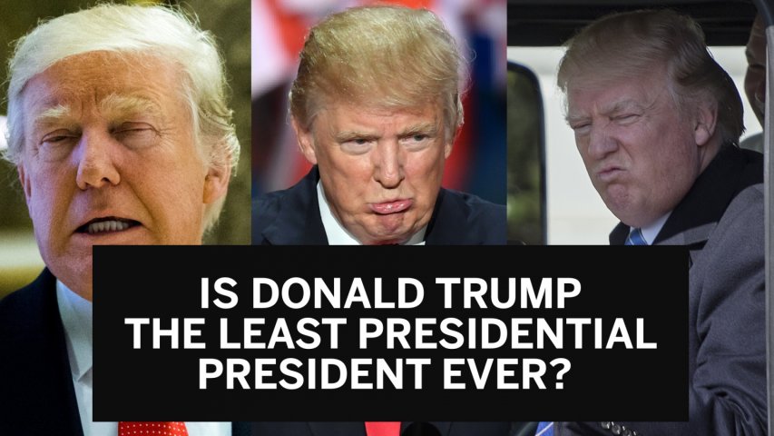 Is Donald Trump the least presidential US president ever?