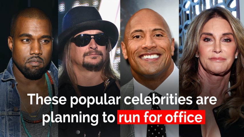 These celebrities might run for US office