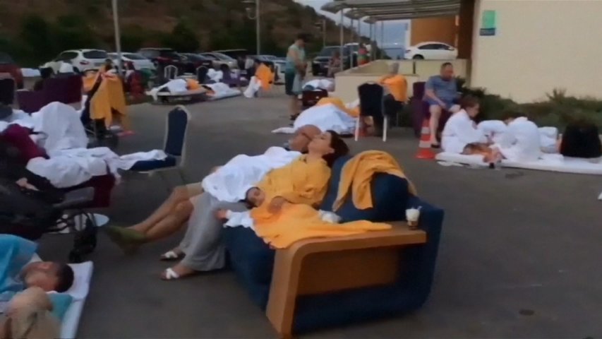 At least two dead after 6.7 magnitude earthquake hits tourist hotspots in Greece and Turkey