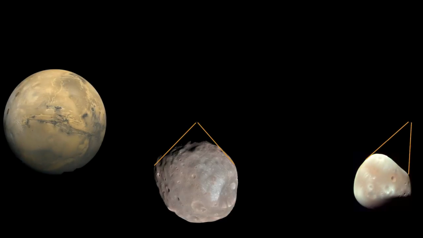 Tiny moon Phobos photobombs Mars