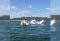 Three Passengers Evacuated After Plane Crashes Into Lake Three Passengers Evacuated After Plane Crashes Into Lake