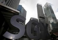 Singapore shares drop