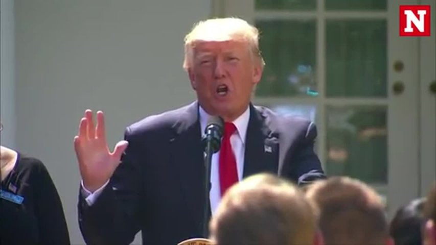 Trump calls reporter very rude after she shouts out question on transgender military ban