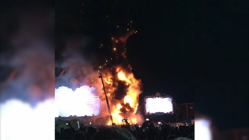 Tomorrowland fire: 22,000 people evacuated from Spanish festival after blaze