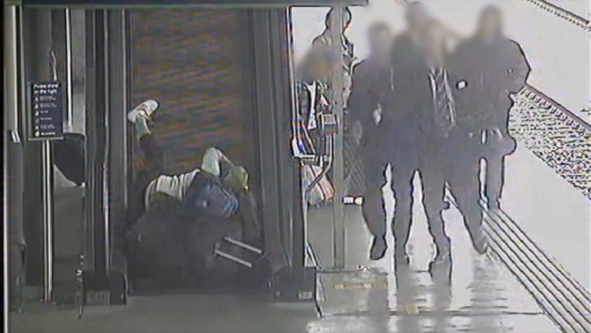 Passenger fail compilation highlights dangers of carrying heavy baggage on escalators