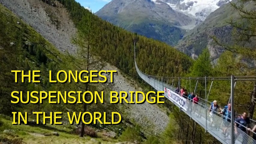 See the worlds longest pedestrian suspension bridge