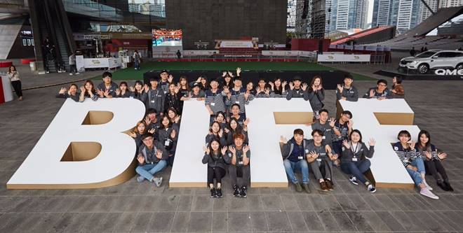 The volunteers at BIFF The volunteers at BIFF
