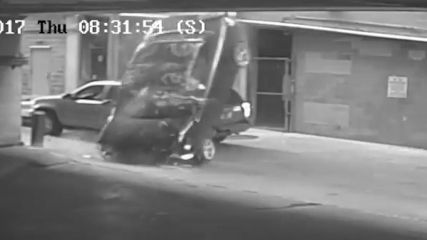 Watch: Car falling 7 stories from Austin car park
