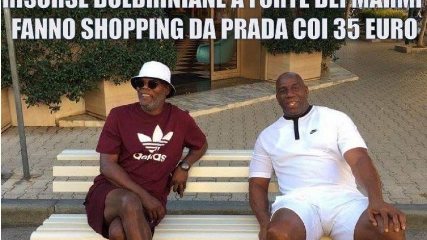 Samuel L Jackson and Magic Johnson confused for migrants in viral meme