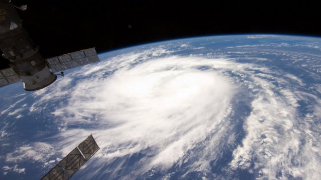 International Space Station captures new footage of Hurricane Harvey