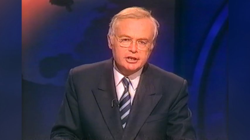 The moment Princess Dianas death was announced