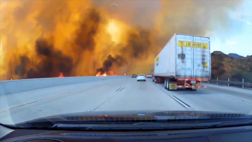 Residents told to evacuate because of Los Angeles wildfires