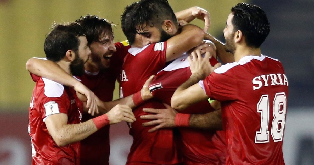 Syria. Play Syria qualify dramatically for 2018 World Cup play-offs against Australia