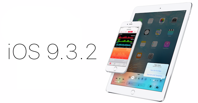 iOS 9.3.2 update