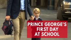 Prince George arrives for first day of school