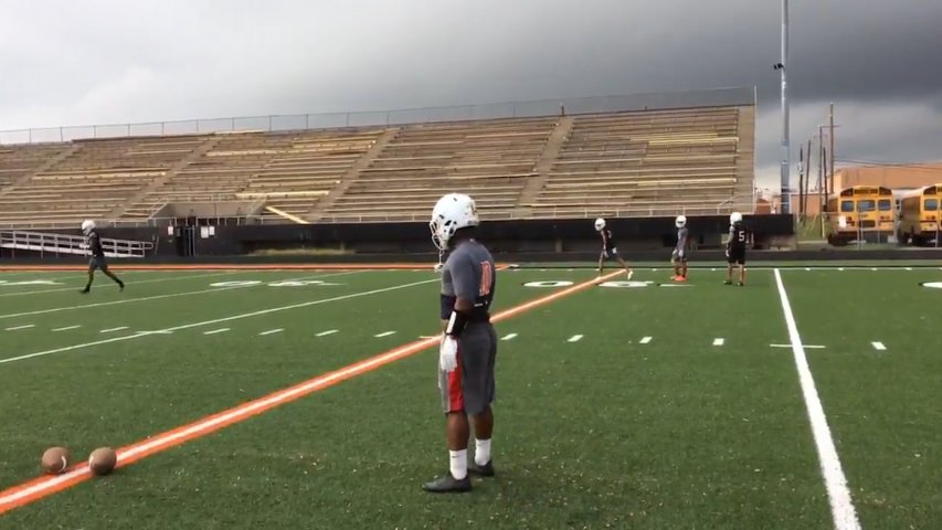 An American football team in Texas  prepares for first game after Hurricane Harvey