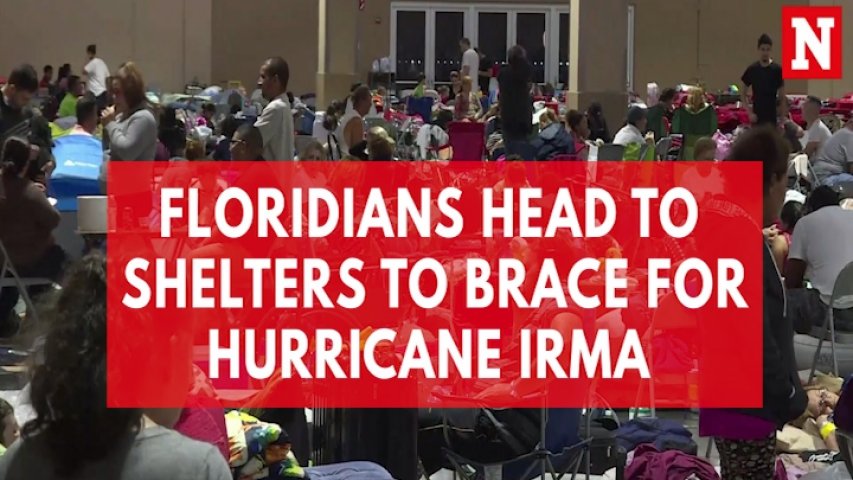 Floridians head to shelters to brace for Hurricane Irma