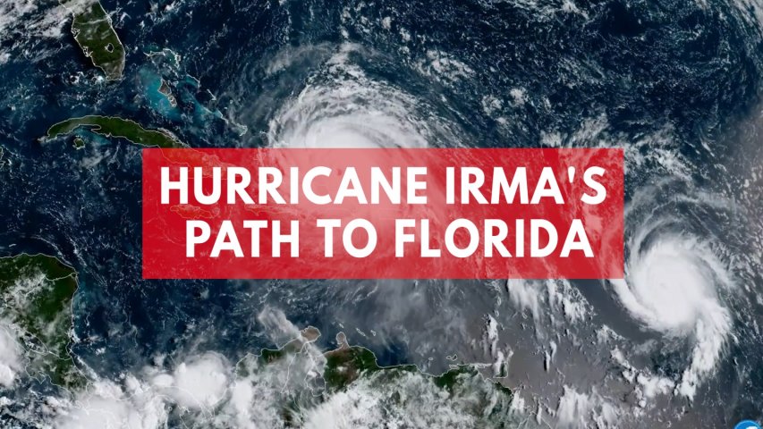 Hurricane Irmas destructive path from the Caribbean to Florida