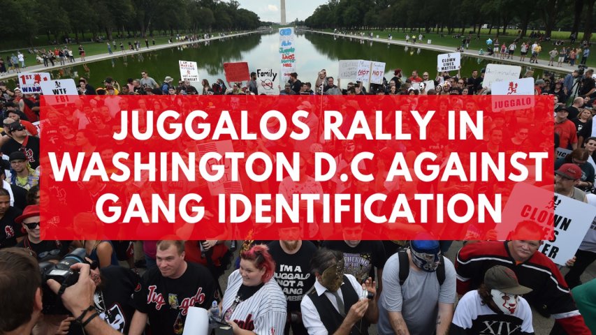Juggalos rally in Washington DC against gang identification