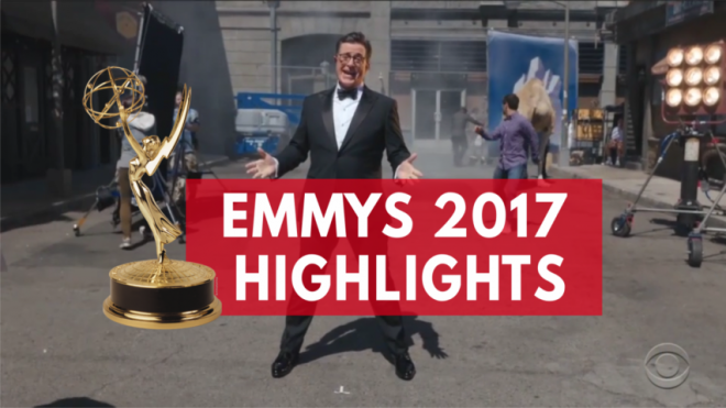 Highlights of the 2017 Emmys: From Sean Spicers appearance to a naked Stephen Colbert