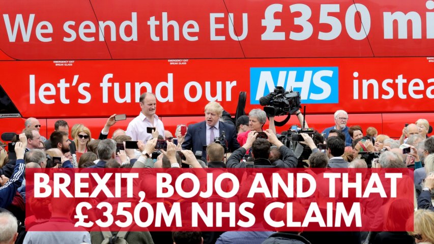 Brexit, Boris Johnson, and that £350m NHS claim