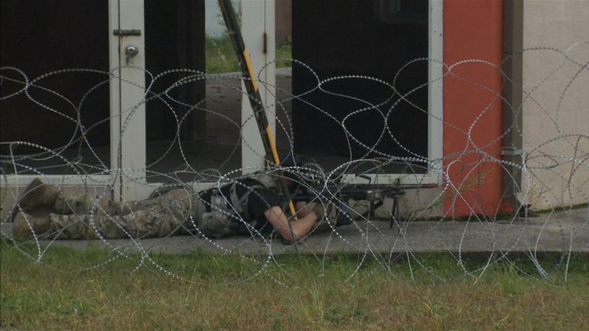 US and South Korea stage mock battle on North Korea border