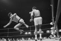 World boxing heavyweight champion Muhammad Ali of the U.S. fights against Japanese pro-wrestler