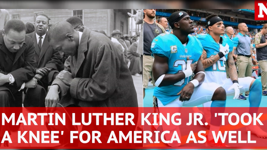 Martin Luther King took a knee for America as well