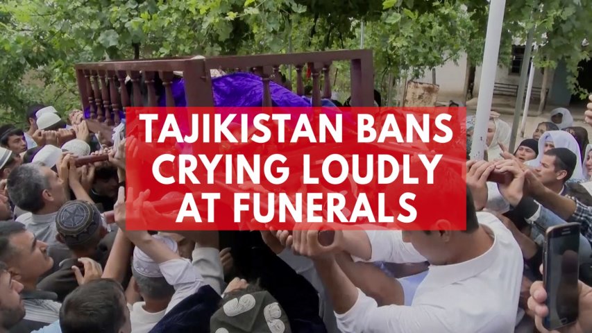 Tajikistan bans crying loudly at funerals