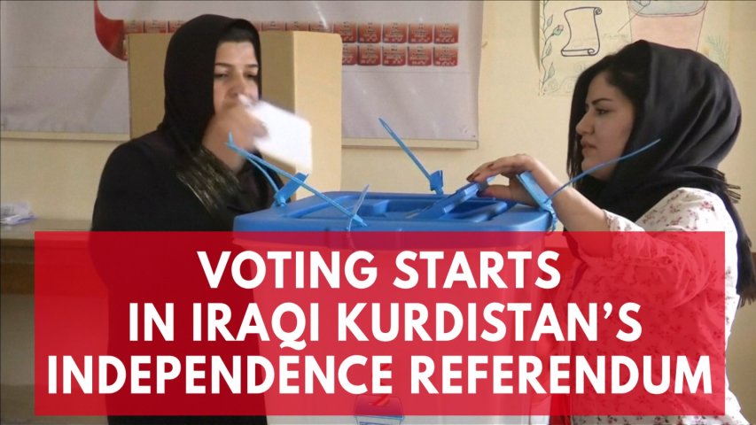 Voting starts in Iraqi Kurdistans independence referendum