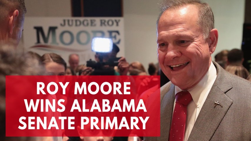 Roy Moore defeats Trump-backed Luther Strange in Alabama Senate Primary