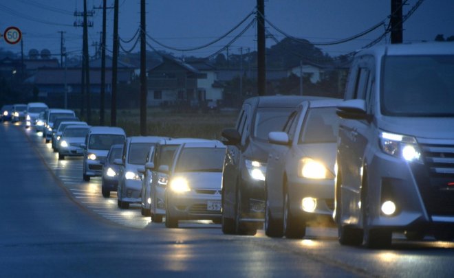 vehicles on the road