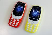 The Nokia 3310 is seen in an office in London