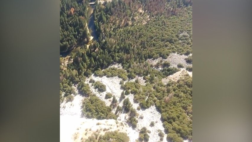 Helicopter on scene after fatal rockslide at Yosemites El Capitan