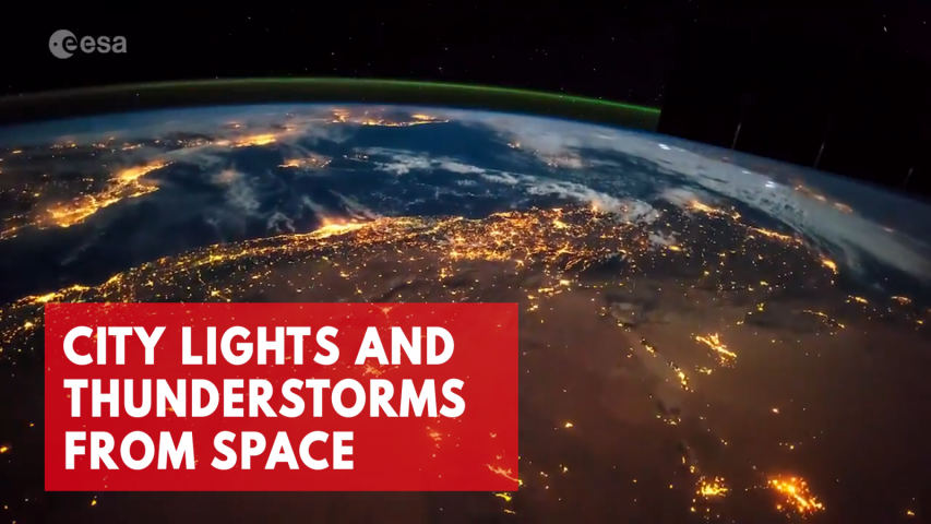 Timelapse Shows Twinkling Lights And Thunderstorms From Space