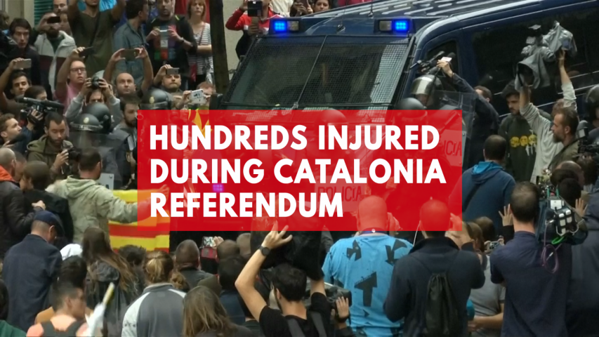 Hundreds injured in violence over Catalonia referendum