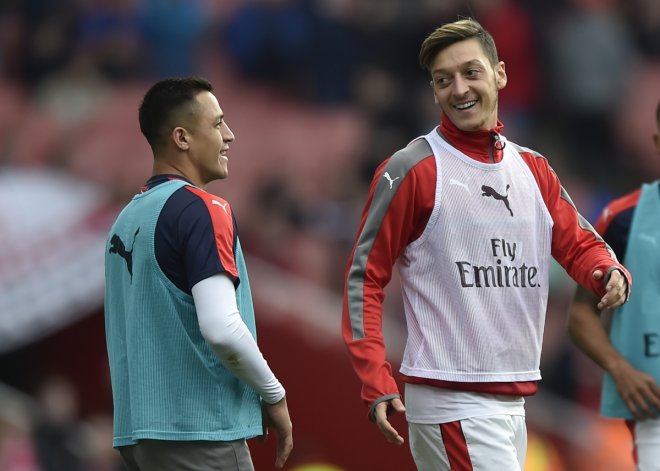 Sanchez and Ozil Sanchez and Ozil