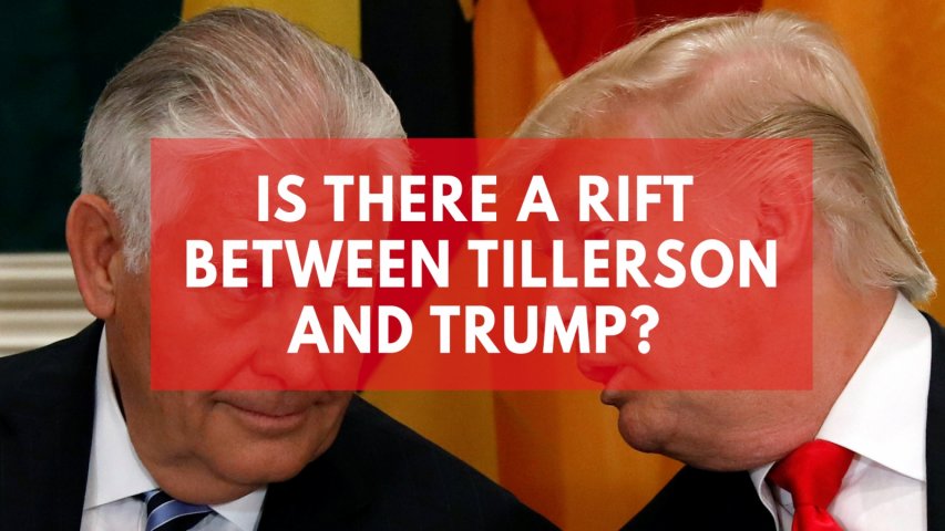 Tillerson and Trumps strained relationship