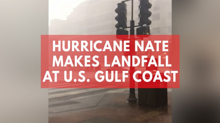 Hurricane Nate makes landfall at US Gulf Coast