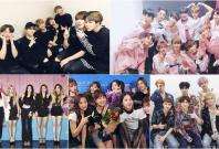 BTS, Wanna One, EXO, TWICE and Red Velvet