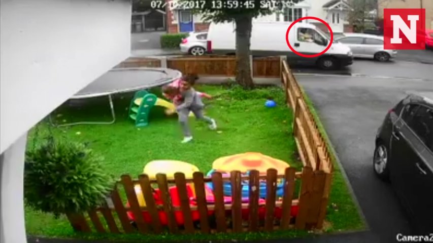 Suspicious van driver offers doughnuts to three little girls