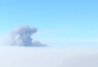 California wildfire: Mid-flight video captures smoke and haze rising through clouds California wildfire: Mid-flight video captures smoke and haze rising through clouds