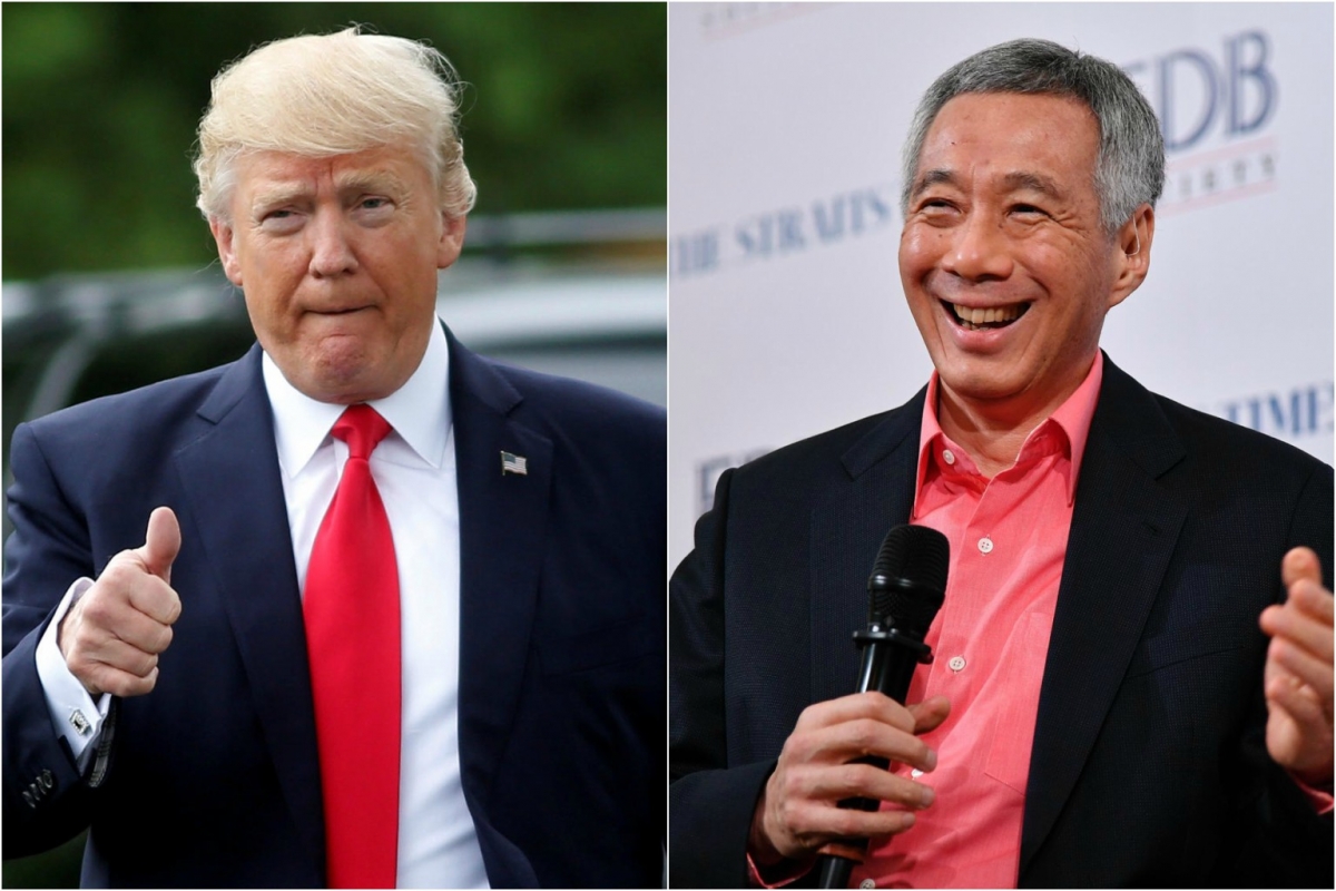 US President Donald Trump and PM Lee Hsien Loong