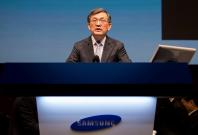 Kwon Oh-Hyun, co-chief executive officer of Samsung Electronics Co., speaks during the company's annual general meeting at the Seocho office building in Seoul, South Korea, March 24, 2017