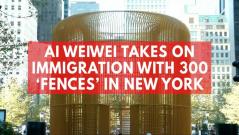 Ai Weiwei takes on immigration with 300 fences in New York
